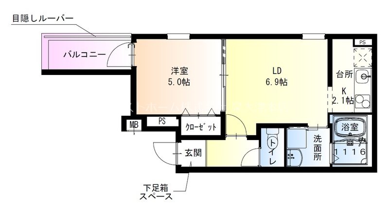 フジパレス高石千代田Ⅰ番館 間取り