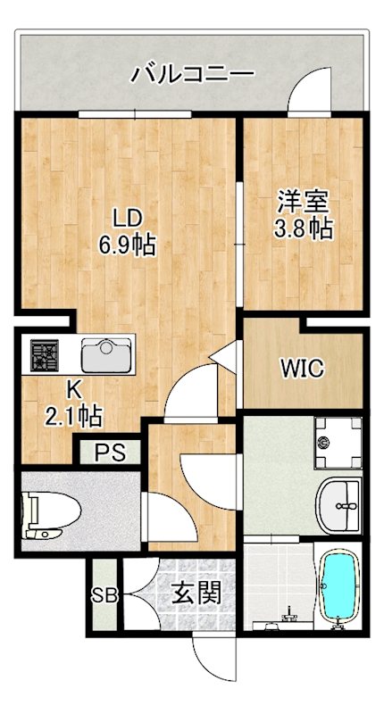 サザンクレスト高師浜 間取り