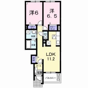 ルミエル穴師 間取り