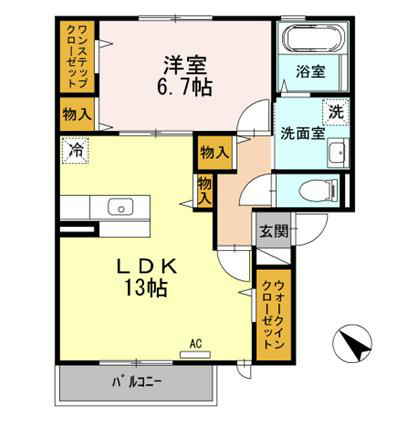 パシオーネ A棟 間取り