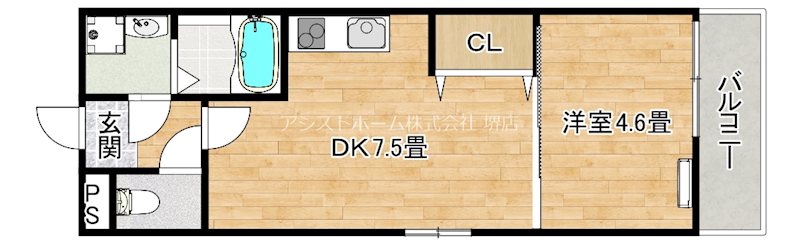 フジパレス堺大浜Ⅰ番館 間取り