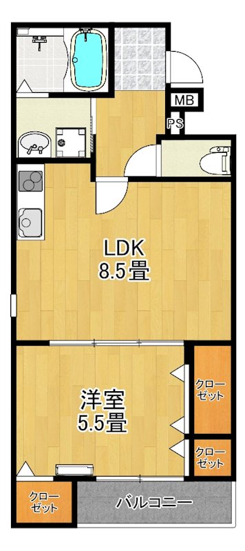 フジパレス高石駅南Ⅰ番館 間取り