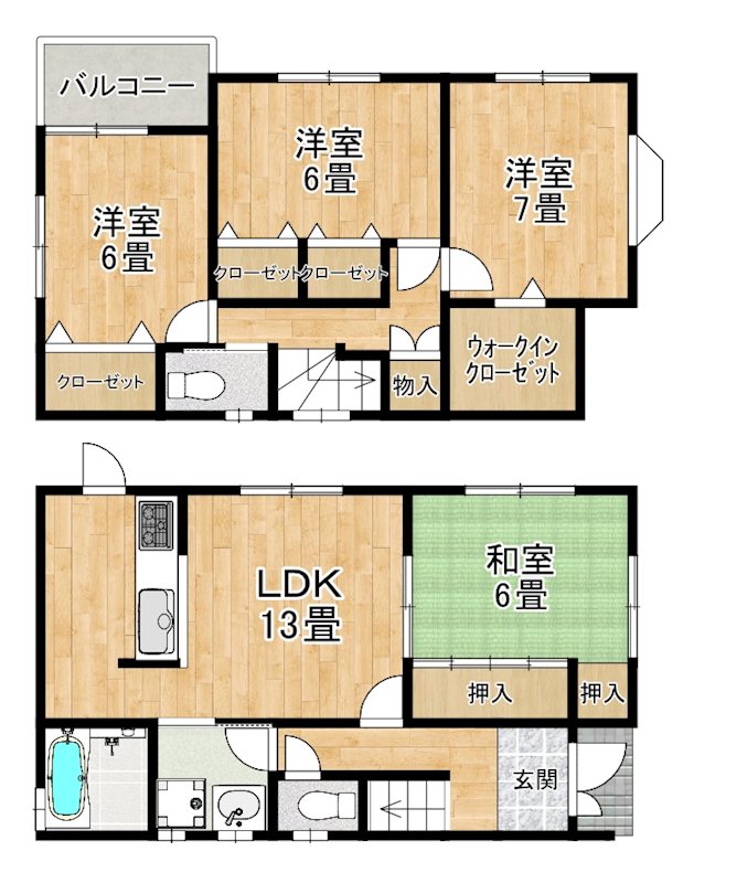 池浦町4丁目戸建 間取り
