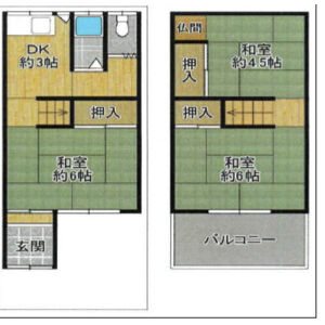 和泉市富秋町2丁目テラス 間取り