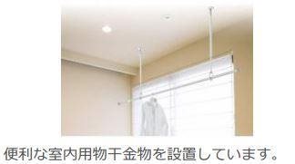 仮称）泉大津市千原町新築アパート 室内物干