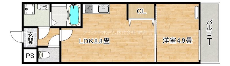 フジパレス堺大浜Ⅴ番館 間取り
