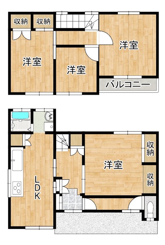 忠岡町一戸建て 間取り