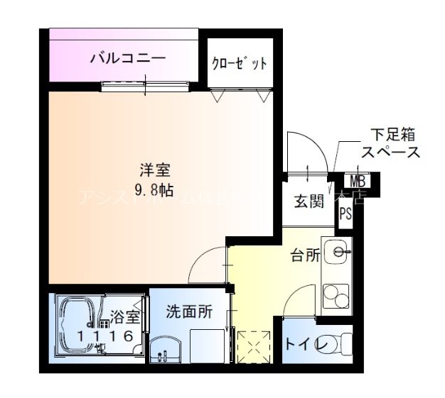 フジパレス和泉葛の葉 間取り