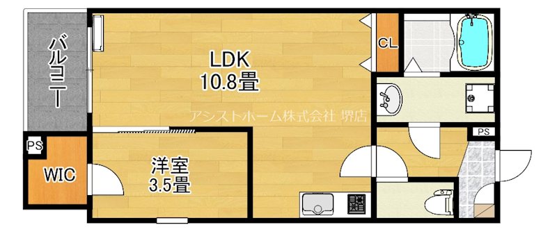 ジーメゾン鳳南ルシア 間取り