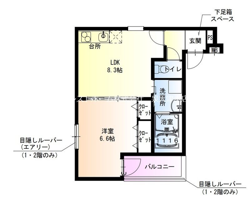 フジパレス助松町サウス 間取り
