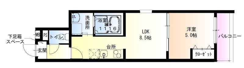 フジパレス助松町ノース 間取り