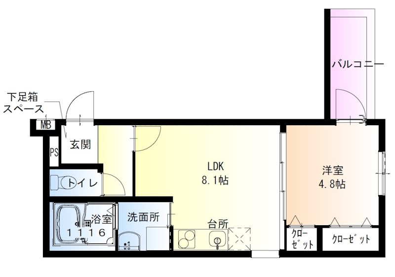 フジパレス和泉葛の葉 間取り