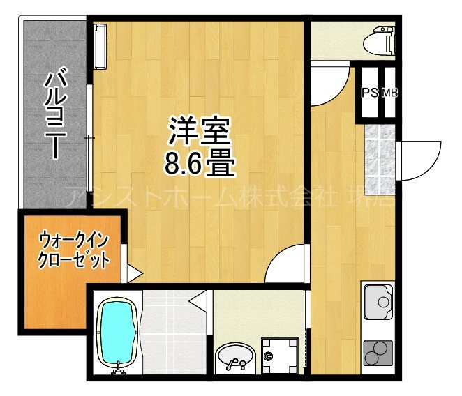 フジパレス鳳北町 間取り
