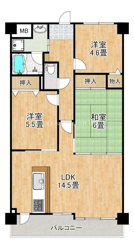 フローラ南館 間取り