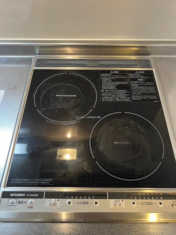 シュクル堺  二口IHコンロ