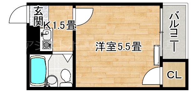 シャンクレール御陵前 間取り