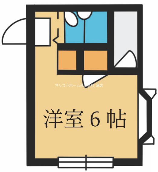 プレナス御陵前 単身のワンルーム