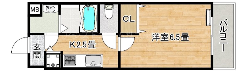 シャルマンフジもずウエスト 間取り