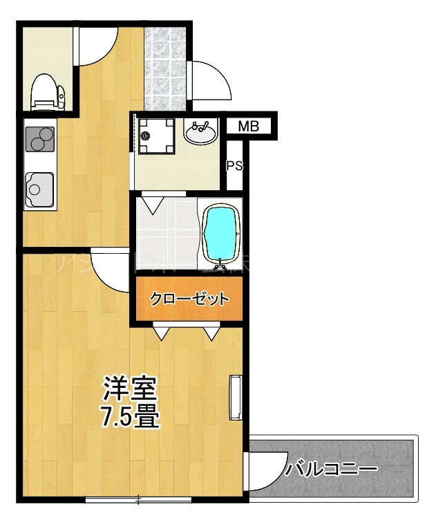 フジパレス諏訪ノ森駅東 間取り