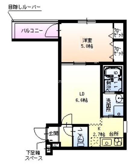 フジパレス堺大浜中町Ⅱ番館 間取り